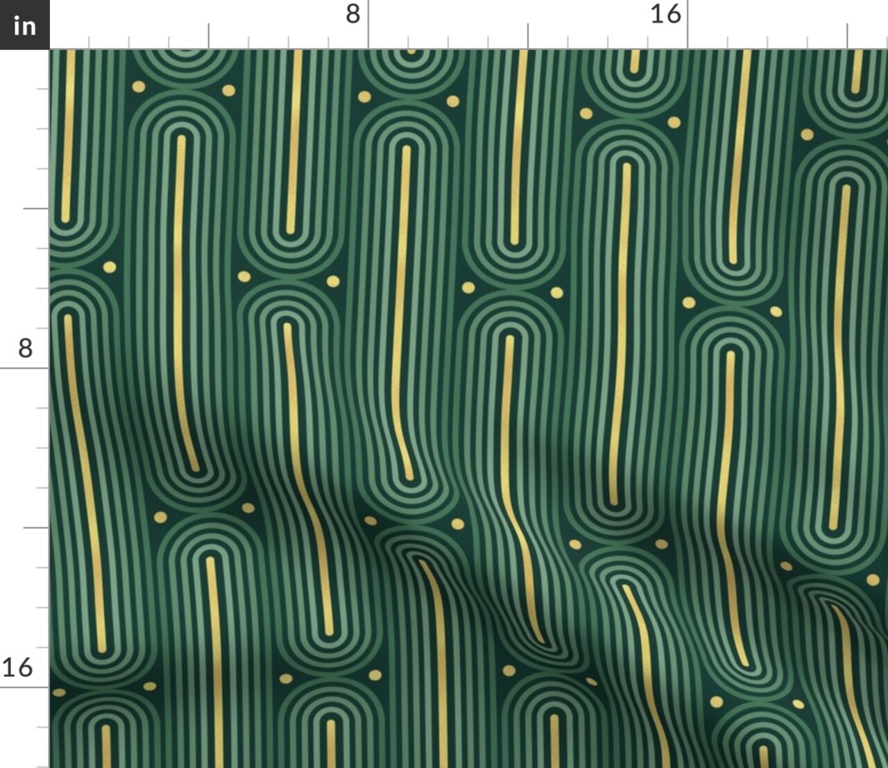 Art Deco Vintage Sophisticated Glamour Custom Printed Fabric by Spoonflower Various Fabrics by the Yard or Fat Quarter